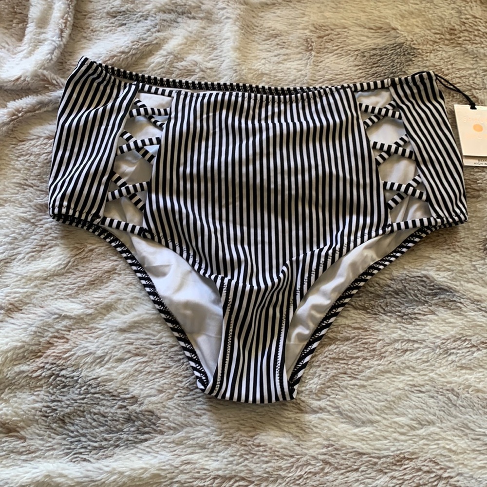NWT high waist swim bottoms